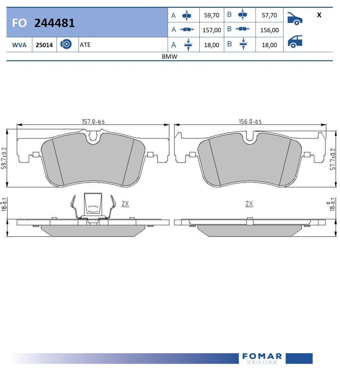 Brake Pad Set, disc brake